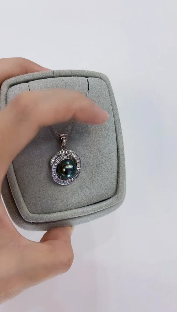 【闪购商品】海水珍珠吊坠(赠链)银S925镶嵌吊坠