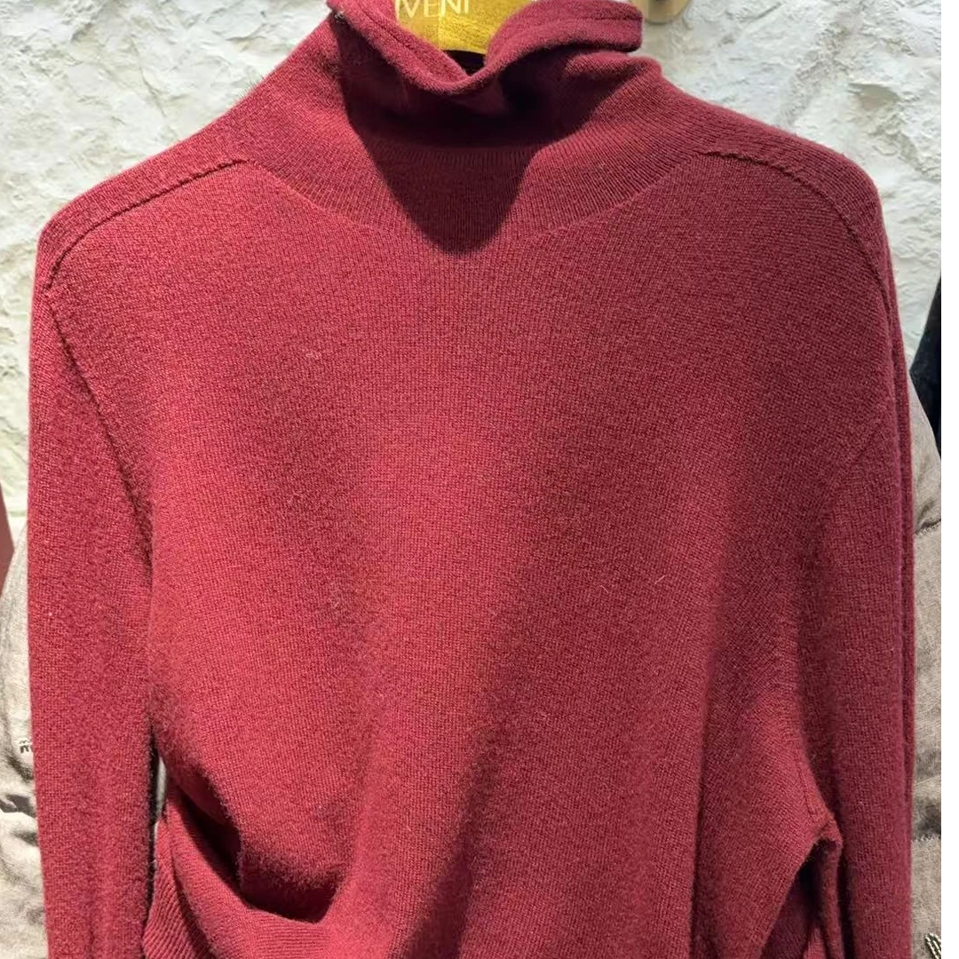 依维妮浆果色毛衫