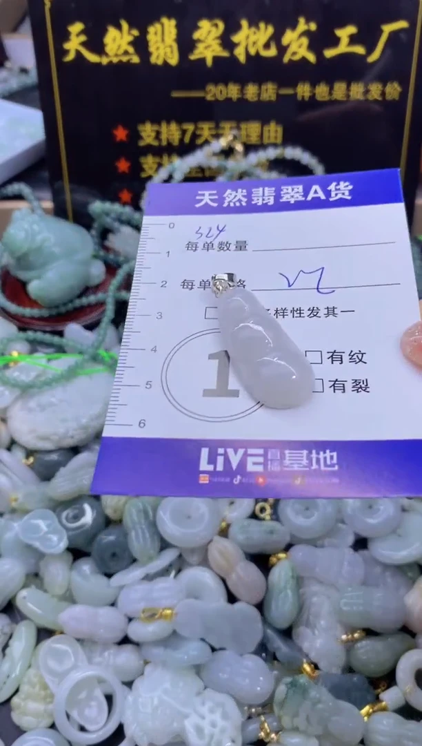 颈饰未镶嵌翡翠天然翡翠A货批量多样性发一件