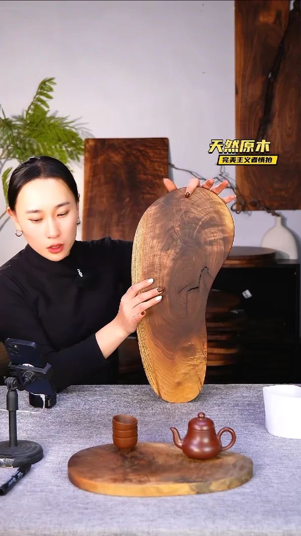 木北美黑胡桃原木.干裂疤结不属于商品质量问题完美主义者慎拍