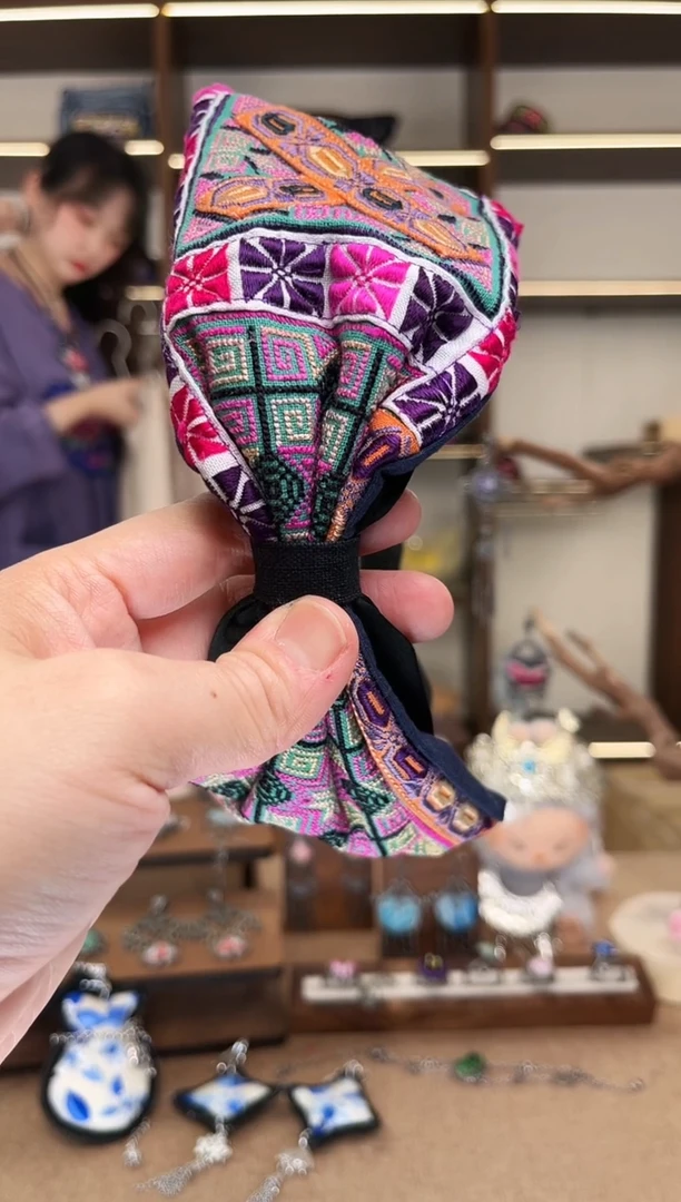 织绣A32黔东南苗族刺绣 发箍