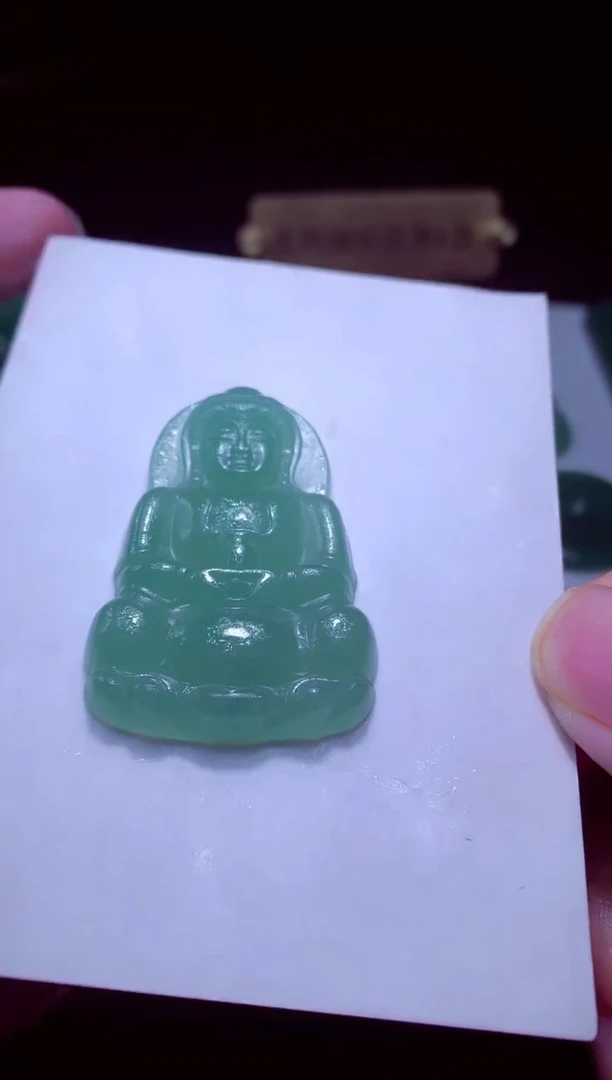 未镶嵌定制翡翠浮*天然缅甸翡翠A货毛货吊坠