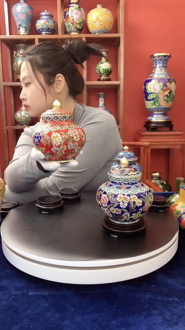 5寸百花罐  手工非遗