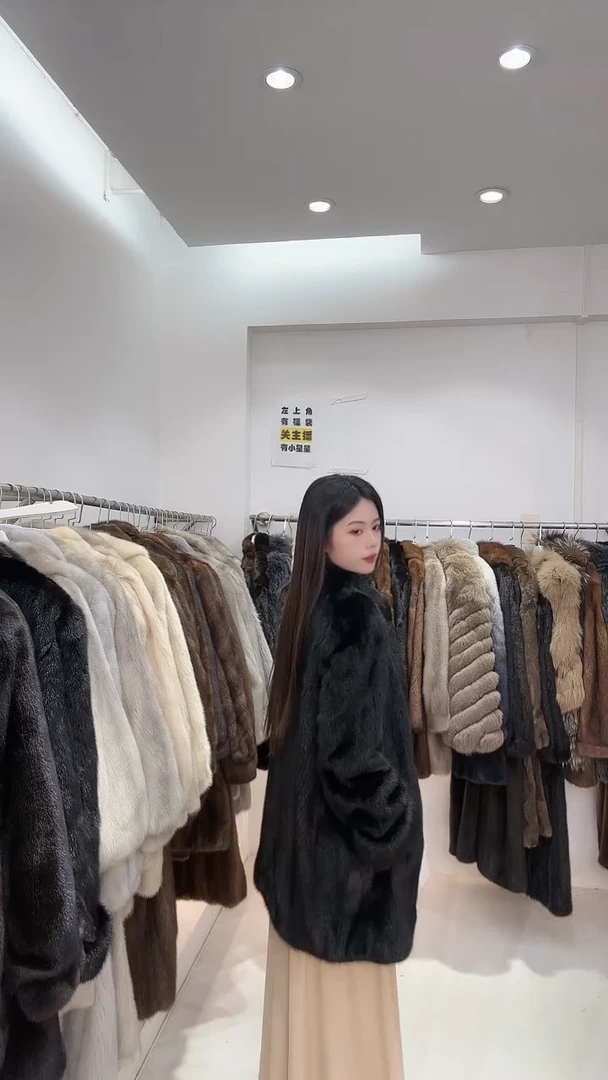 挽袖 小橙子进口中古貂