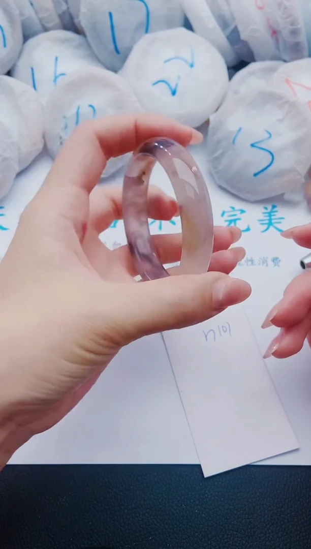 未镶嵌手镯石英质玉H101-56-57