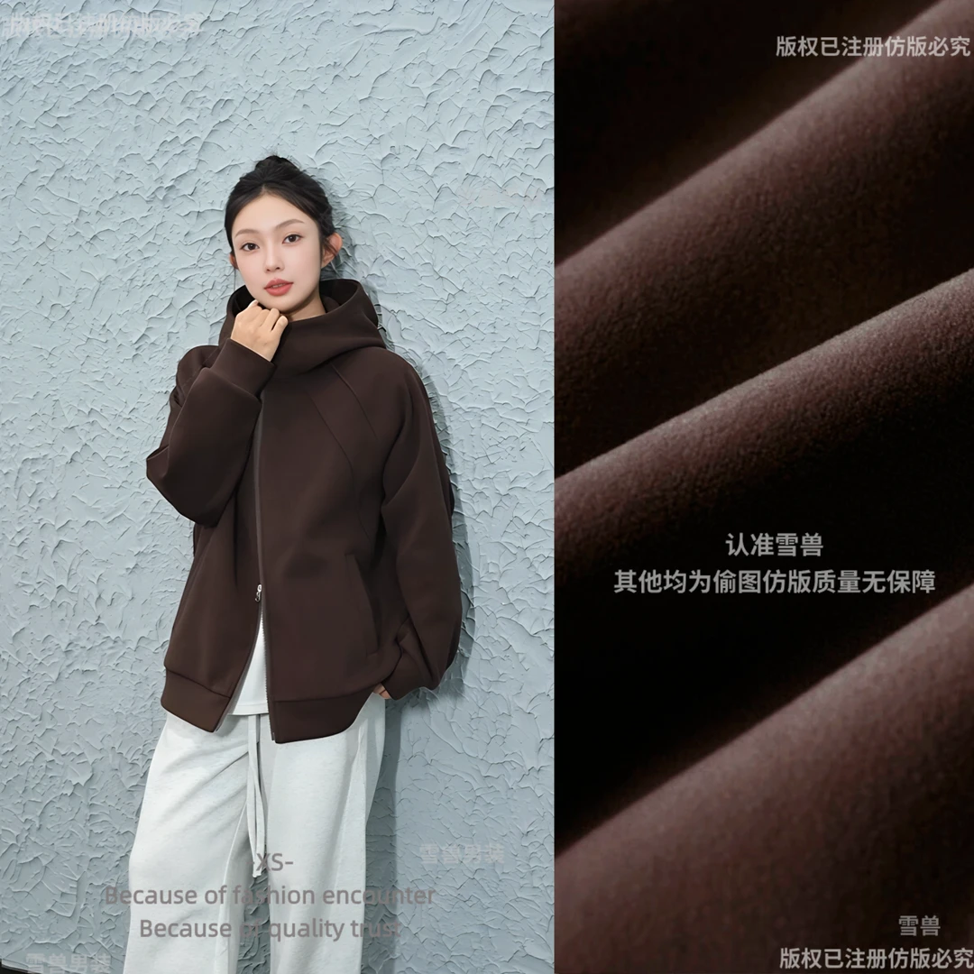 【糯米绒】升级双面绒外套夹克休闲连帽秋季宽松男女同款CC