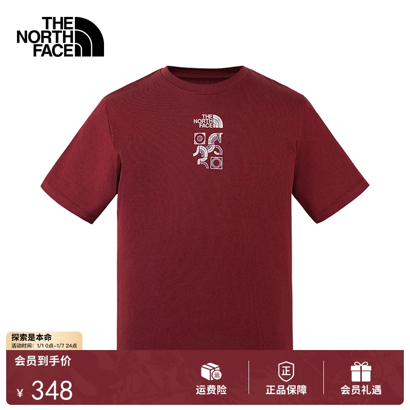 北面马年新款短袖T恤男女同款运动户外休闲透气TheNorthFace|8DQW
