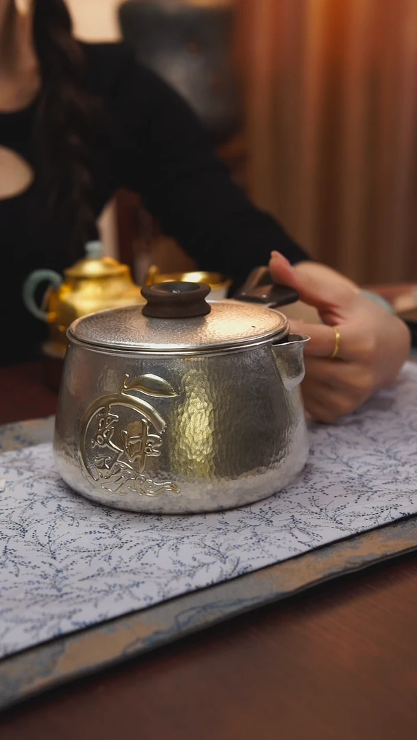 古悦足银999煮茶器
