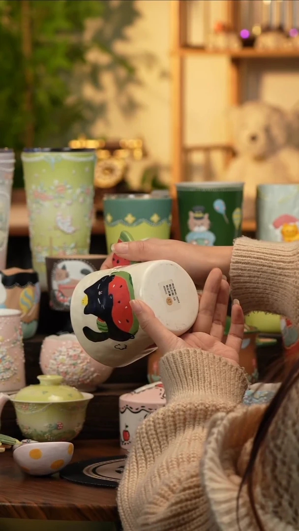 瓷片瓷A091景德镇原创手工陶瓷