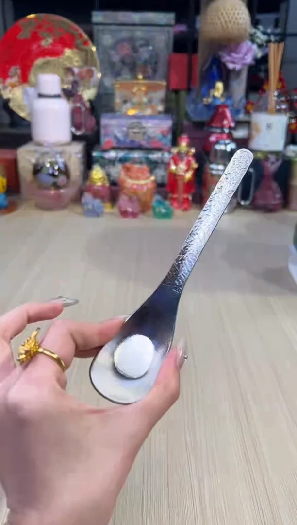 26态极锤纹纯钛勺子