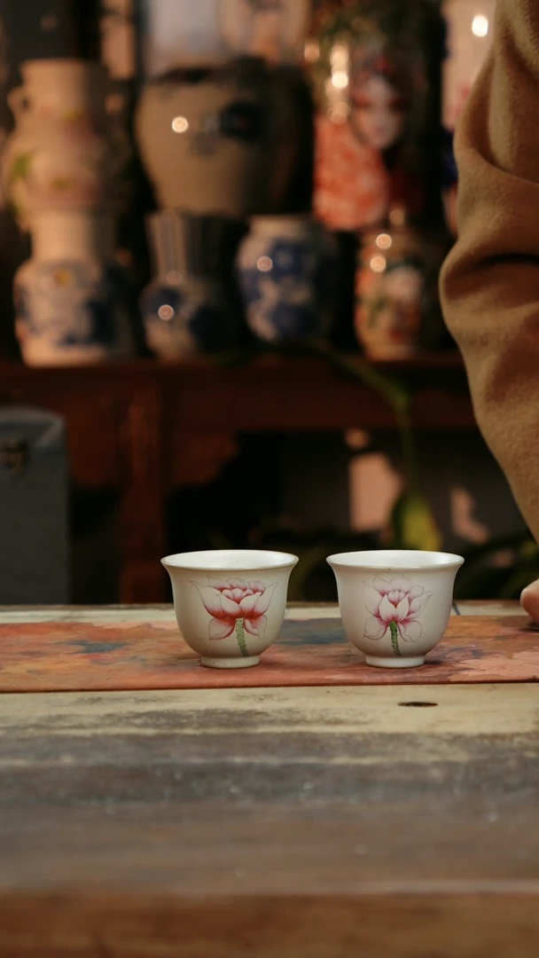 【闪购商品】瓷片景德镇纯手工釉下彩精品花瓶