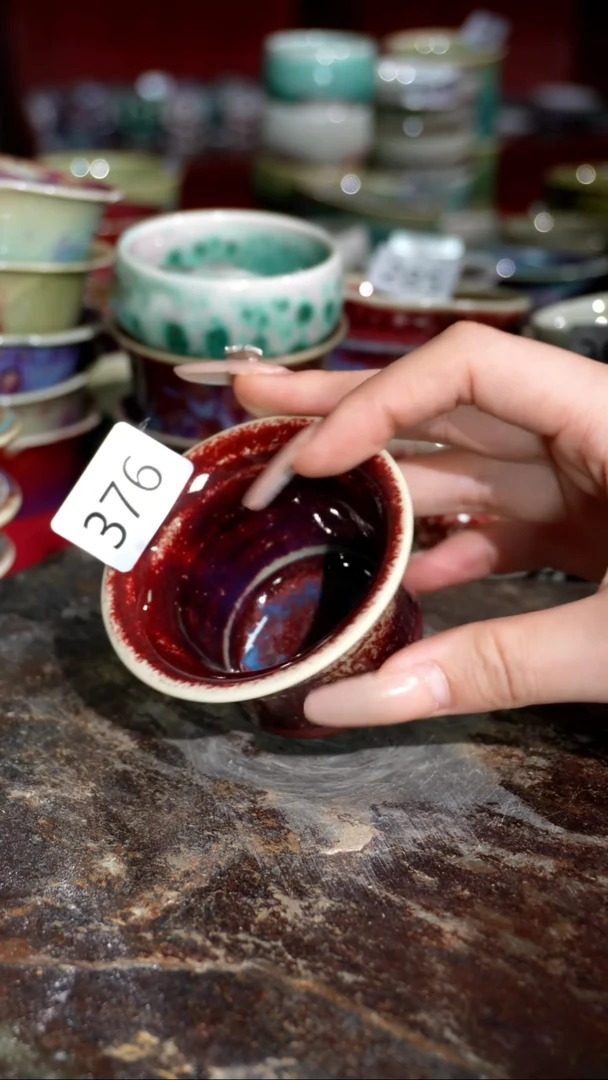摆件精品窑变钧瓷茶器