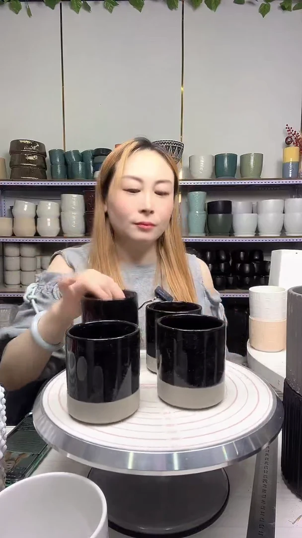 陶瓷花盆默认打孔宽高8-9四个