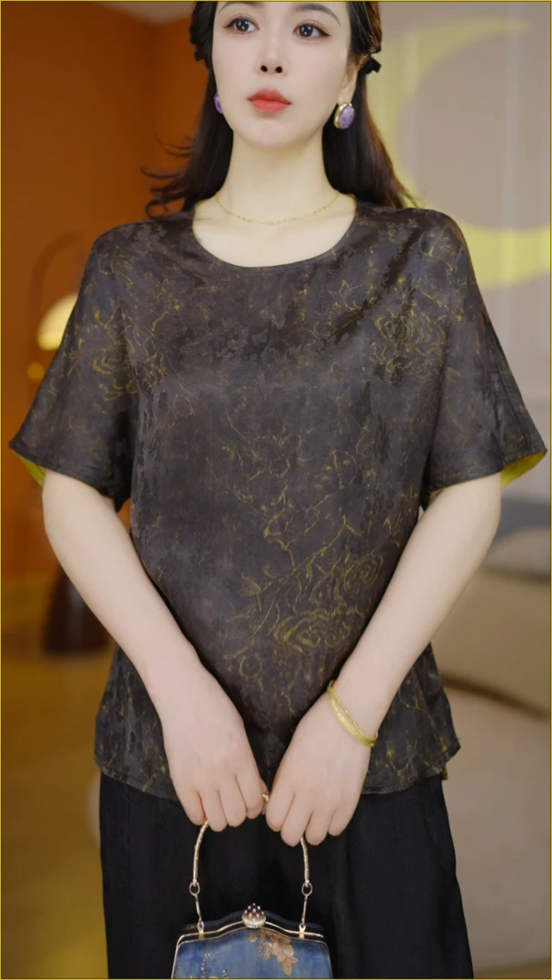 中式夏季新款气质双面穿小衫（XH71/七月/锋）