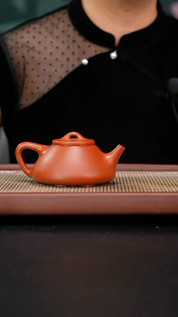 茶壶紫砂黄龙山朱泥子冶石瓢吴