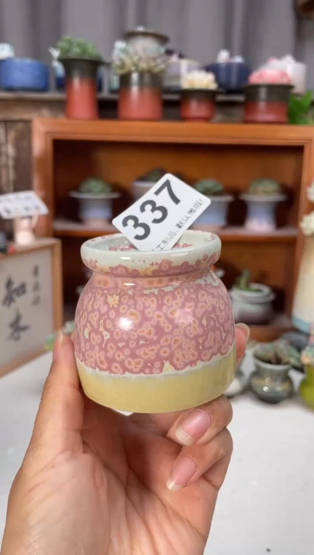 瓷片337知木小芳花盆