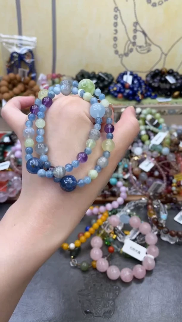 未镶嵌手链海蓝宝石341