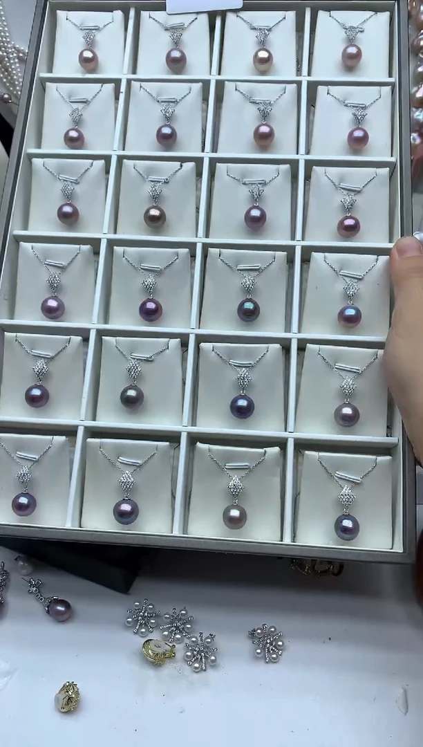 套链银S925镶嵌淡水珍珠多样性发其一