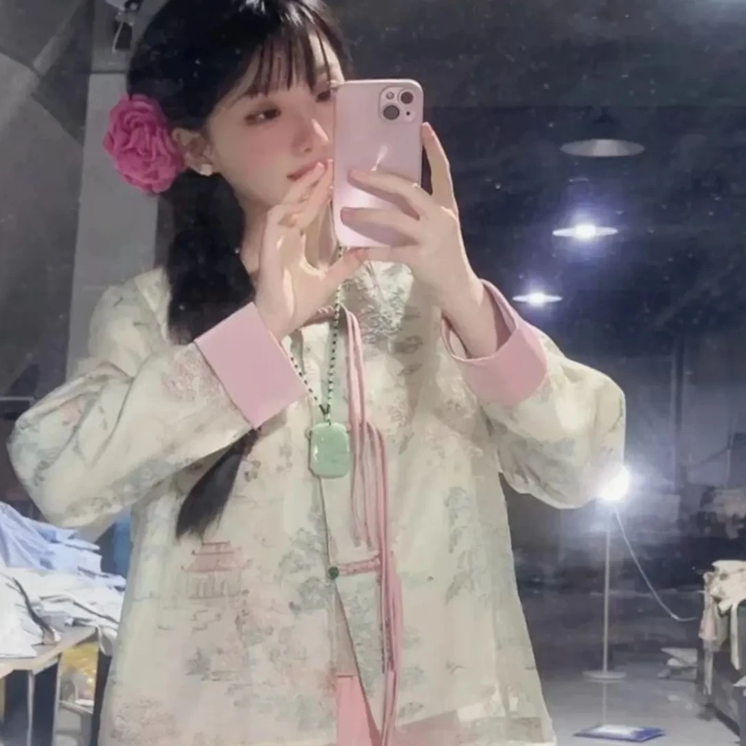 ML005春夏款玉楼金阁提上衣外套女