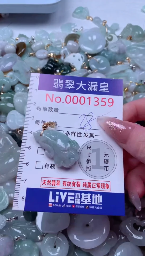 吊坠(不含链)未镶嵌翡翠1359