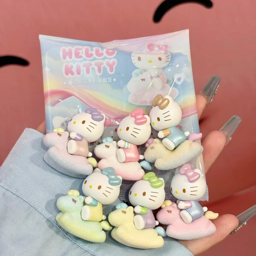 【代拆】童心小马系列Hello Kitty萌趣豆盲袋可爱摆件手