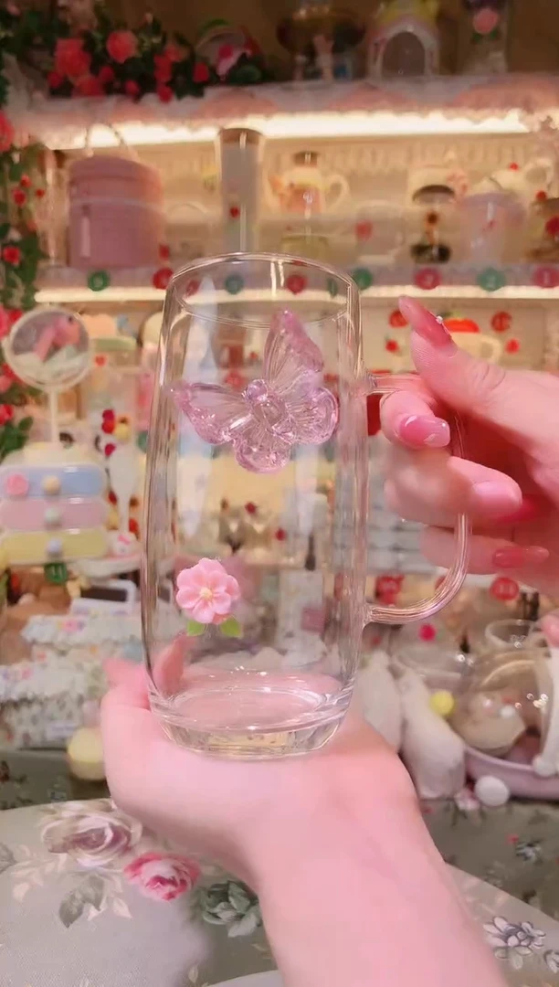 蝶恋花绿茶杯——手工制作品质好！