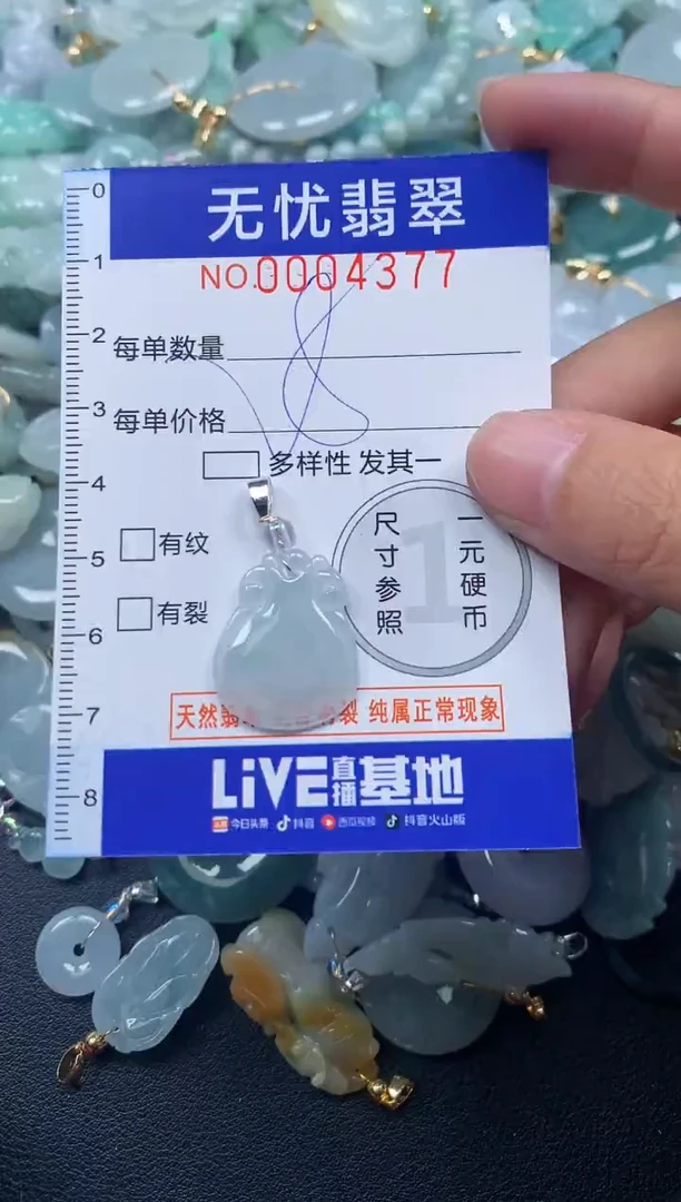 颈饰未镶嵌翡翠4377