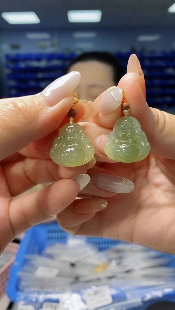 和田玉银S925镶嵌吊坠(不含链)多样性发货发其一