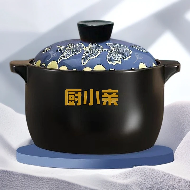 厨小亲正品5L食品级砂锅耐高温干烧燃气灶煲仔饭炖汤陶土砂锅