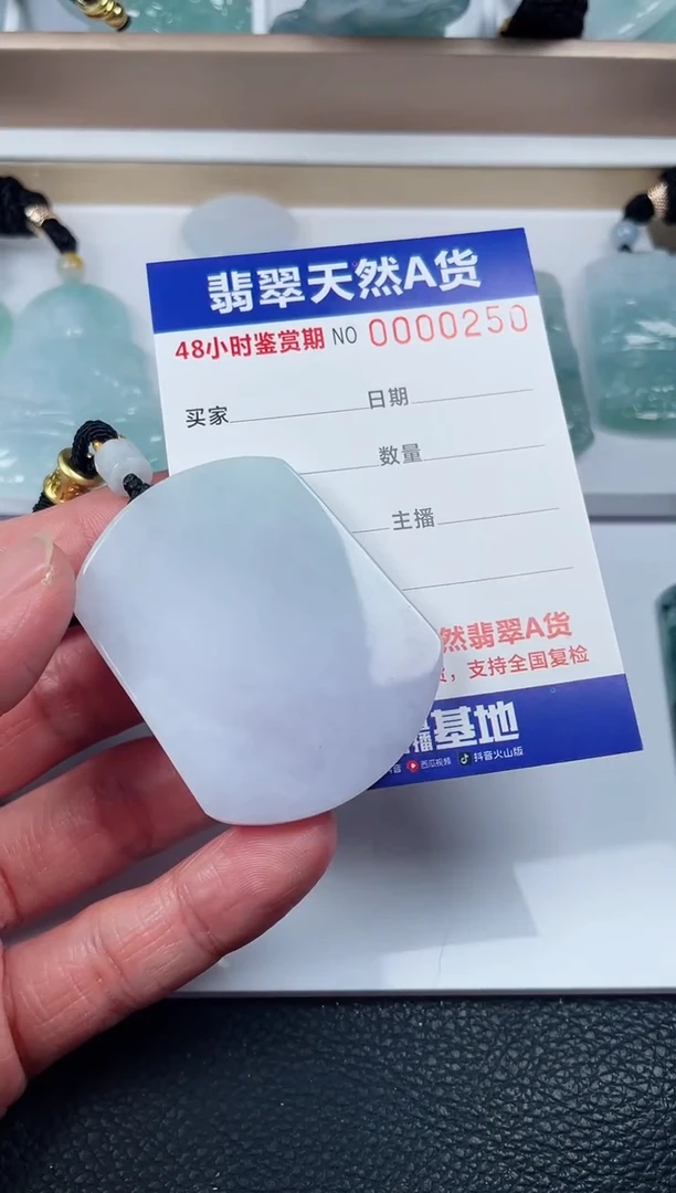 【闪购商品】翡翠颈饰未镶嵌无事牌