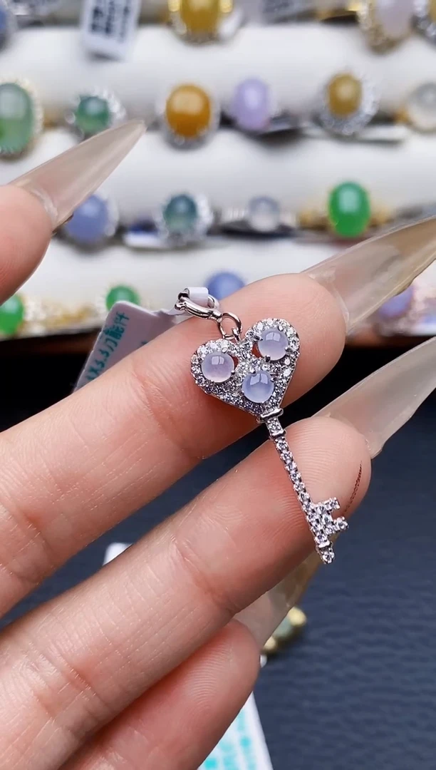 银S925镶嵌戒指翡翠4545