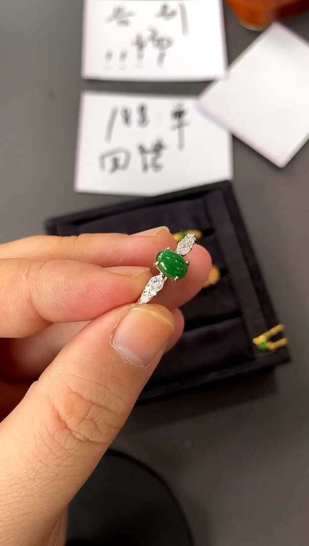 【闪购商品】翡翠戒指银S925镶嵌买断价 补