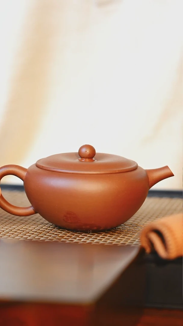 茶壶紫砂钵盂 壶脉雅集精工精料专用 紫泥 150cc 宜兴原矿紫砂