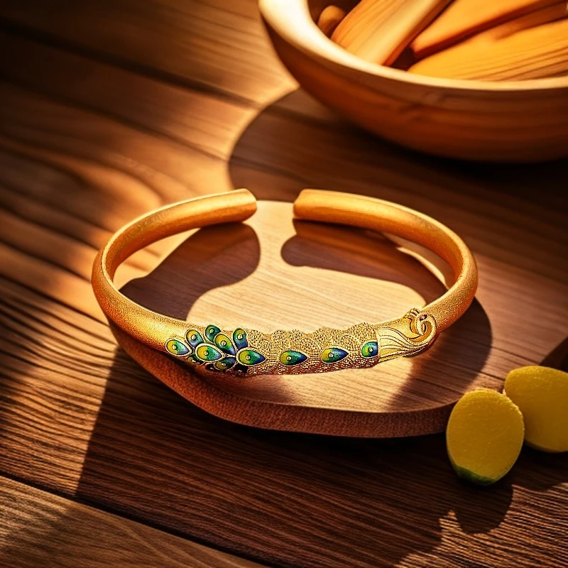 孔雀呈祥家用时尚百搭中式摆件