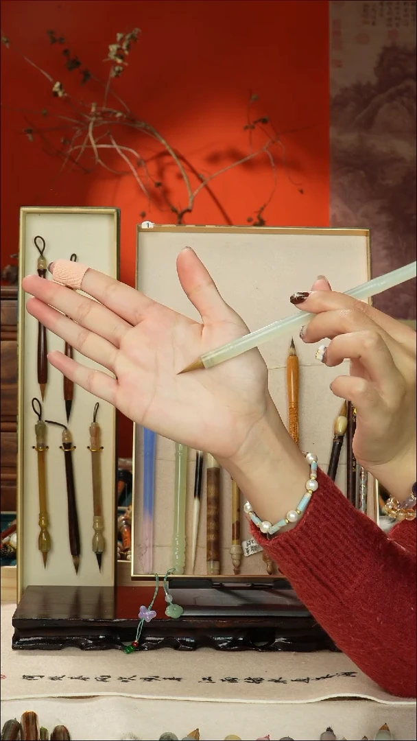 230号闪孤品高货毛笔链接 清水试笔 蘸墨不退