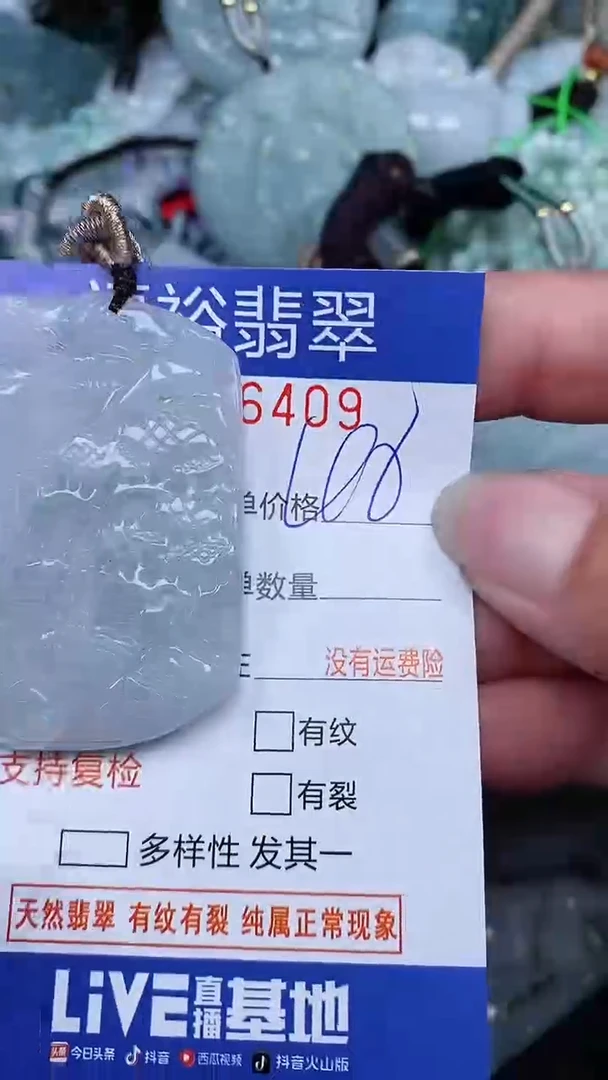 翡翠未镶嵌颈饰...0006409