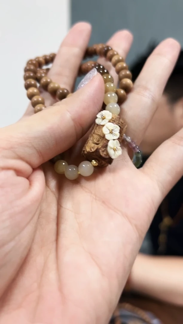 檀香木手串/手链【生如夏花】老山双圈