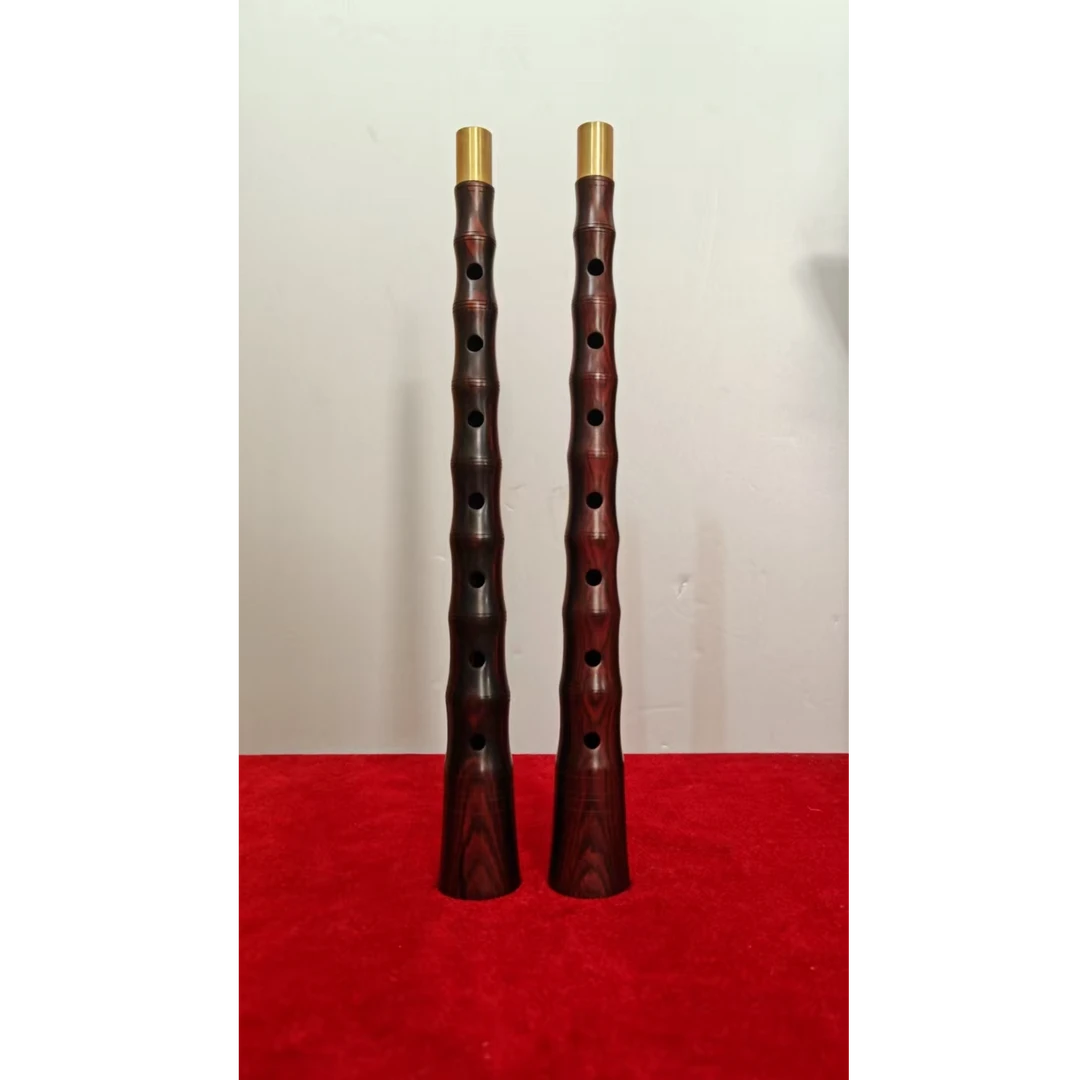 特价处理 精品老红木不定调唢呐杆子杆长26.5公分唢呐杆子1对