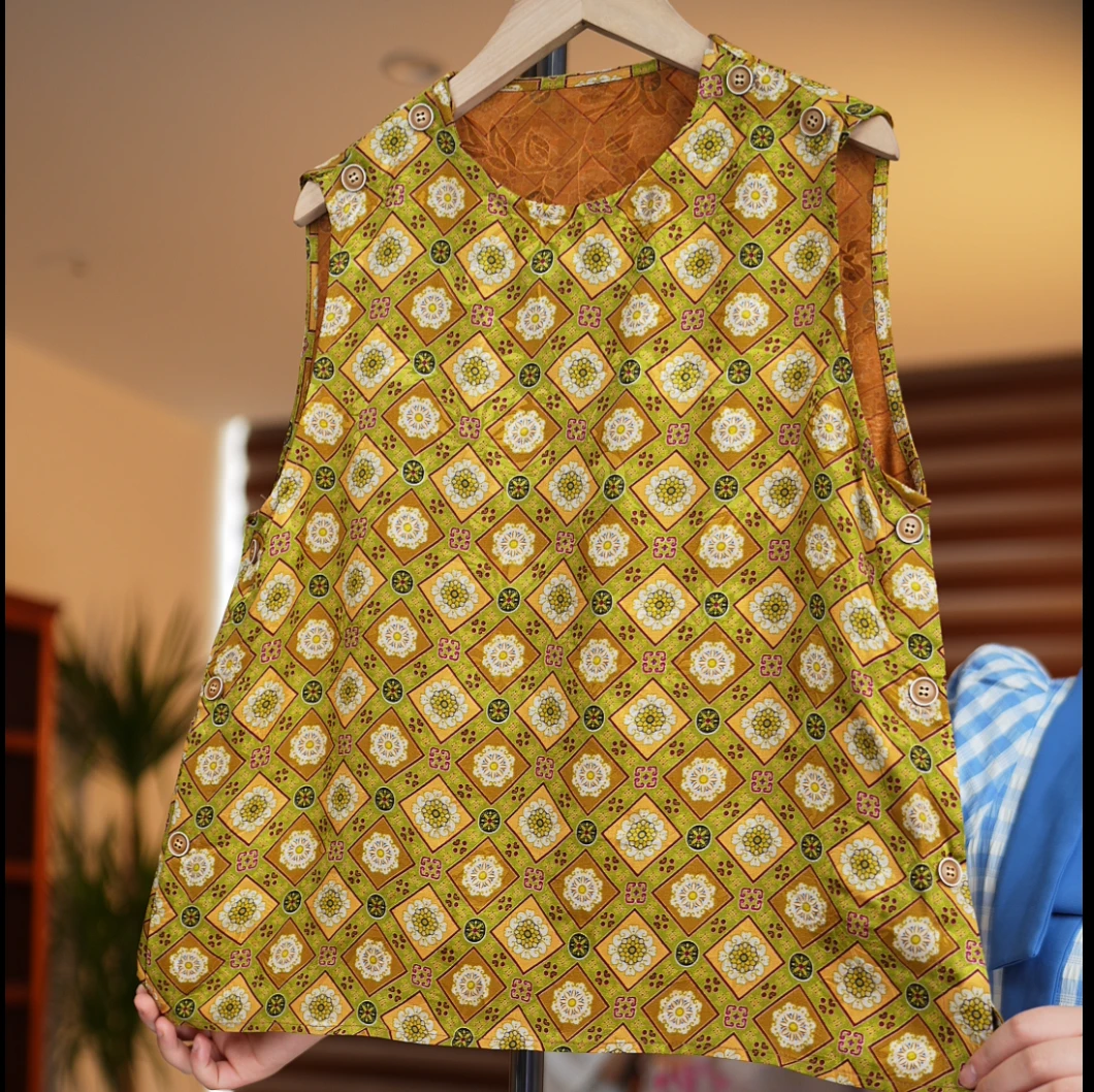 清风<<非遗美学>>1271时尚减龄显瘦无袖背心