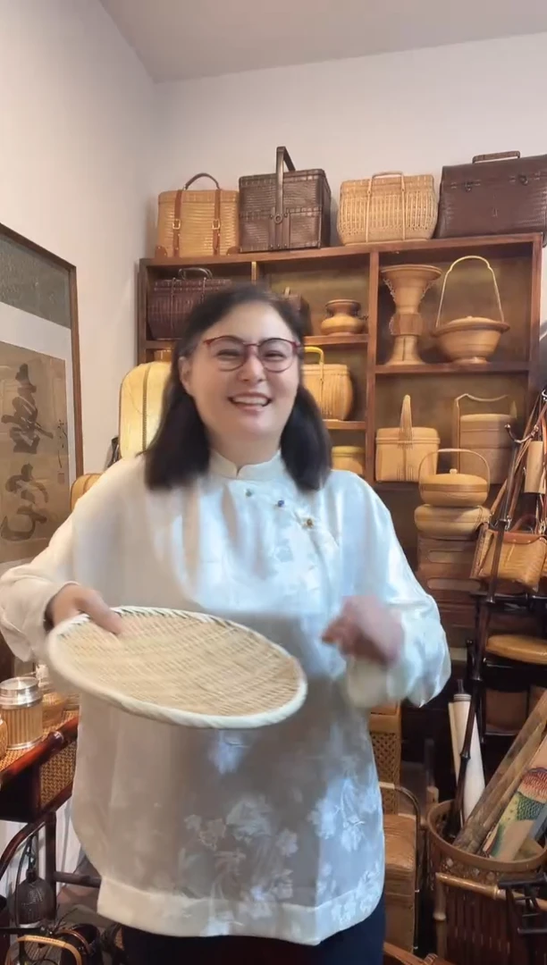 竹编精品款茶盘30厘米