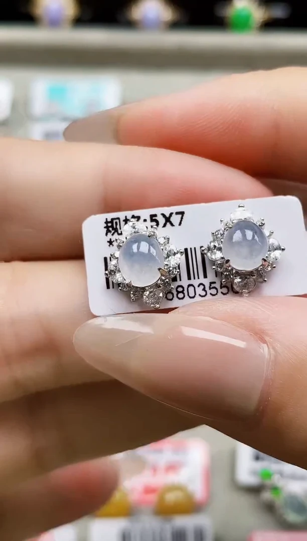 银S925镶嵌戒指翡翠0609
