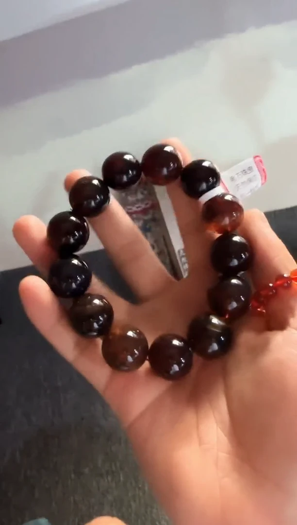 手串琥珀未镶嵌*28缅甸琥珀翁珀手串18mm
