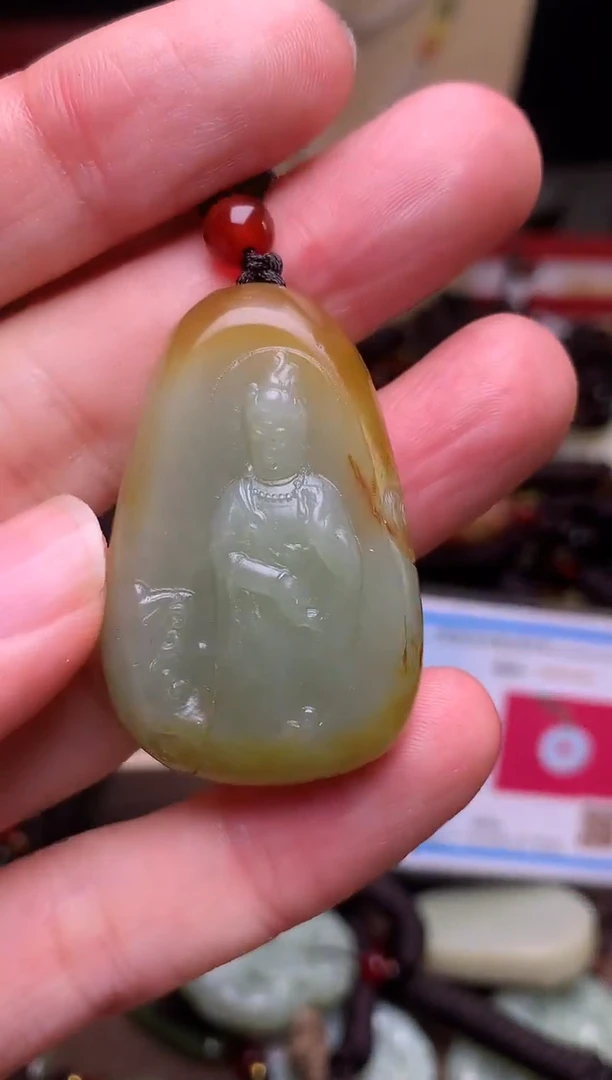 颈饰未镶嵌和田玉新疆料青海料清水和田玉吊坠