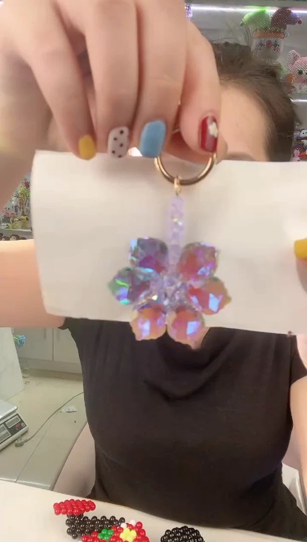 玻璃2853大枫叶有钱花材料包1套魅影紫