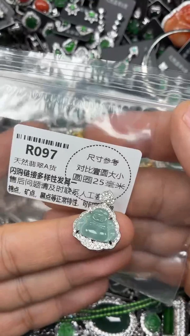 颈饰未镶嵌翡翠R097吊坠