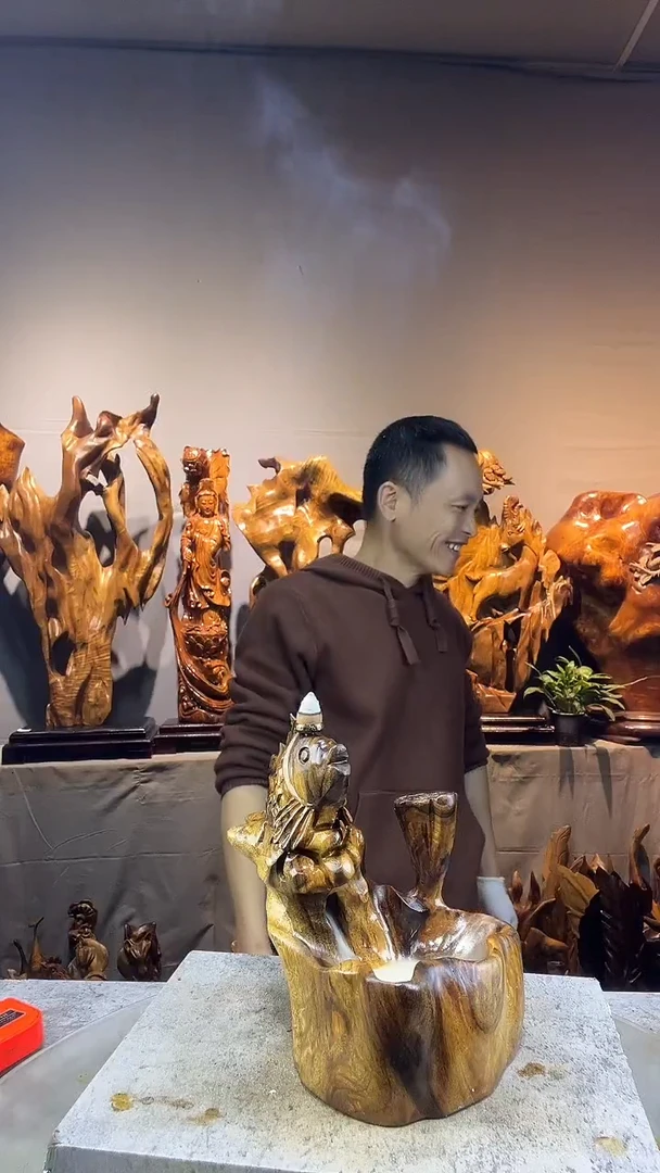 金丝楠储****赁小叶桢楠随行摆件32