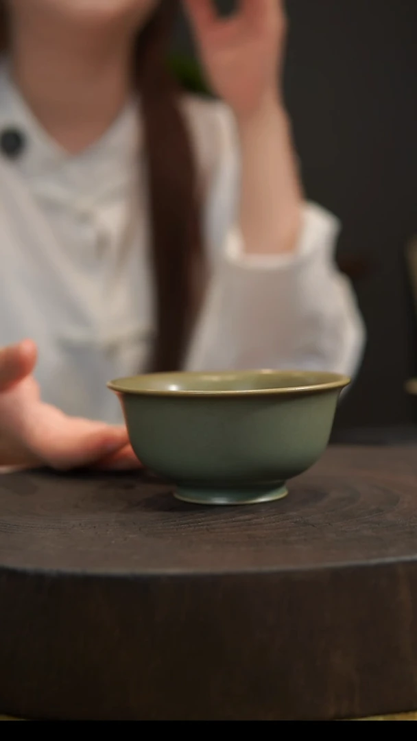 杯子压手杯 汝州原产地  原矿老釉