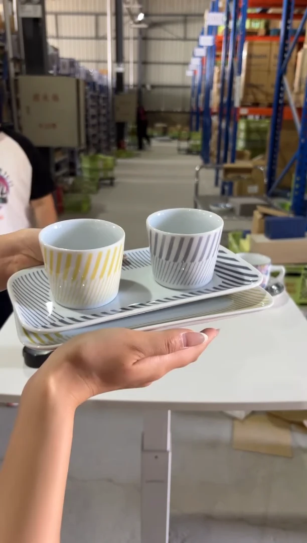 玻璃纸)コパン カップ＆トレーセット