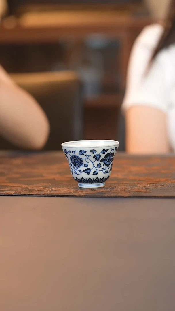 和然四季花卉折腰杯