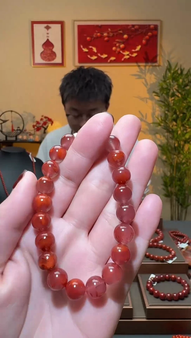 【闪购商品】南红玛瑙手串未镶嵌一条约9mm 多样性发货